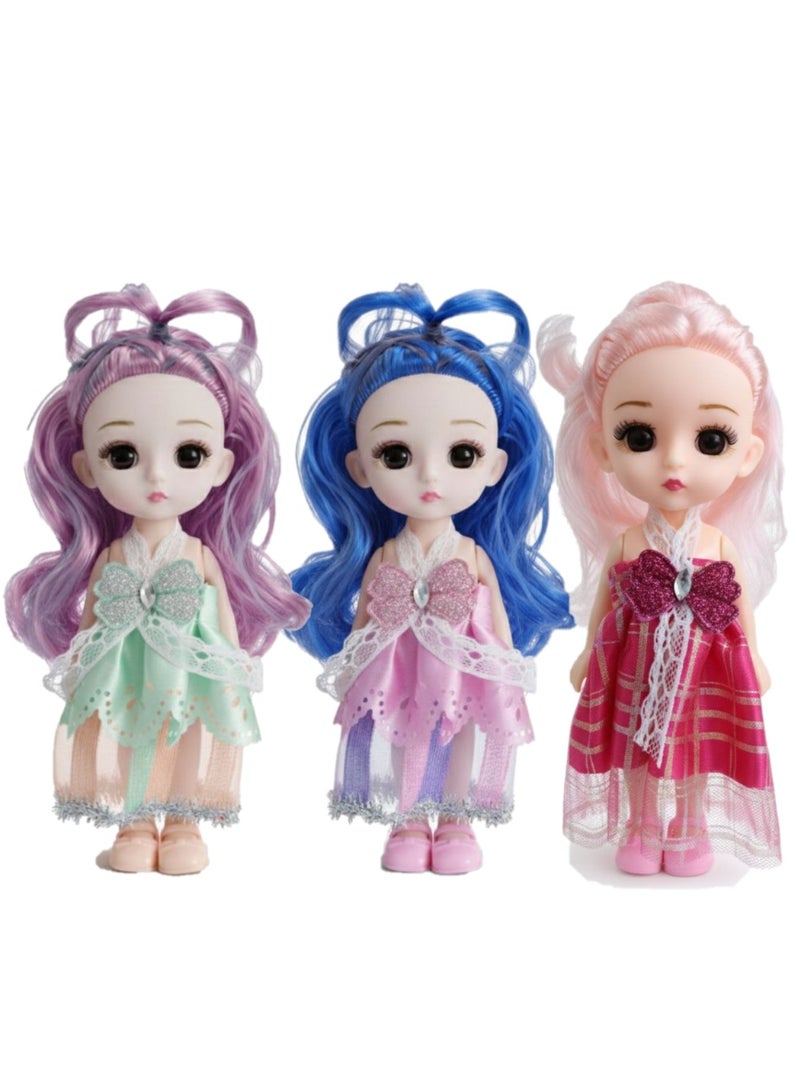 3 قطع- عروسة لعبة للبنات الكبار والصغار متعددة الاشكال بفستان جميل - اشكال متعددة وشعر طويل بالوان جميلة جدا - عروسه لعبه فيها تفاصيل كتير - دوول لعبة ديكور جميل جدا -ممكن تكون ديكور في المنزل و المكتب (متعددة الاشكال والالوان) - Image 1